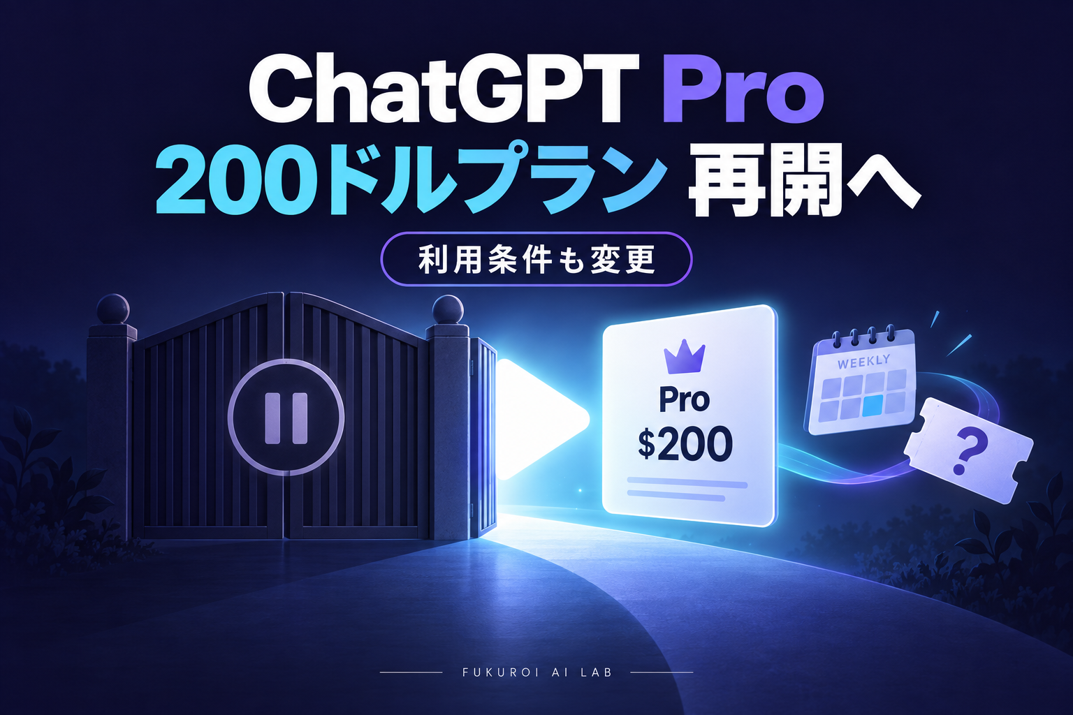 ChatGPT Proの200ドルプラン再開へ